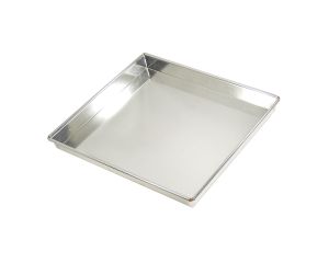 Caisse à génoise - fer blanc - 350 x 250 mm int / 358 x 258 mm ext - h 35 mm