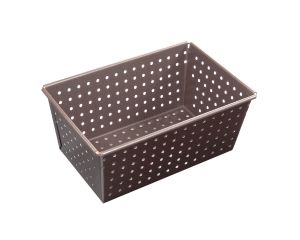 Moule à pain perforé - Antiadhérent (sans PFAS) - 270x105 mm dim ext / 250x80mm dim int - h80mm