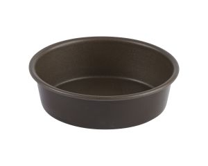 Moule à Manqué rond uni - bordé - Antiadhérent (sans PFAS) - Ø240/210 mm - h50 mm