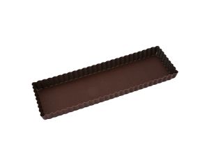 Tarte maison cannelée - antiadhérente - fond fixe - 350x110 mm dim ext / 340x100mm dim int - h25mm