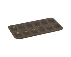 Plaque 12 madeleines - antiadhérente - 395 x 200 x 17 mm