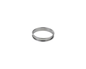 Cercle à tarte - inox - bords roulés - épaisseur 4/10ème - Ø120 mm h20 mm
