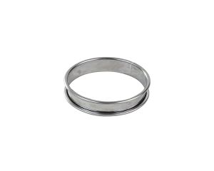 Cercle à tarte haut - inox - bords roulés - épaisseur 4/10ème - Ø180 mm h27 mm
