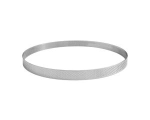 Cercle à tarte perforé - inox - épaisseur 10/10ème - Ø 260 mm h20 mm