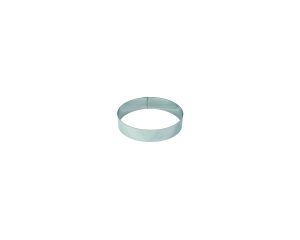 Cercle à mousse inox - épaisseur 6/10è - Ø90 mm h45 mm