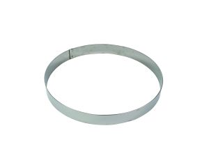 Cercle à mousse inox - épaisseur 10/10è - Ø240 mm h45 mm