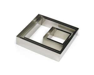 Carré Inox 60 x 60 x 30 mm
