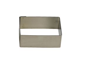 Nonnette rectangle - inox - 90 x 35 x 30 mm