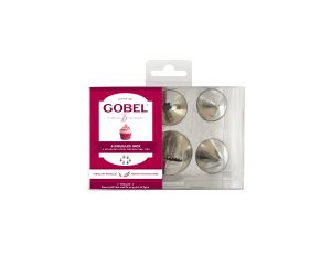 Boîte cristal de 6 douilles inox assorties