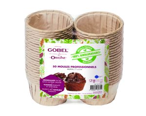 Pack de 50 moules à Muffin 7,2 x 4 cm (papier professionnel biodégradable) Origine