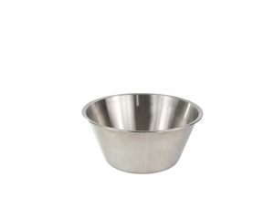 Bassine fond plat - inox - 16 cm