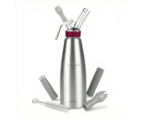 Siphon professionnel inox GOBEL - cuve inox - tête inox - 1L