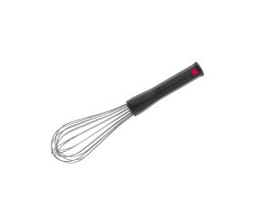 Fouet professionnel inox - manche étanche antidérapant - 30 cm