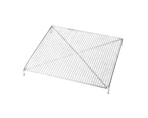 Volette tissée carrée - inox - 26 x 26 x 3 cm