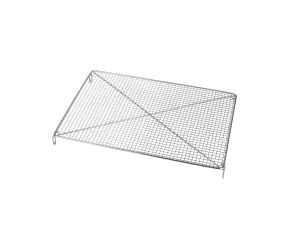 Volette tissée rectangulaire - inox - 30,5 x 22 cm