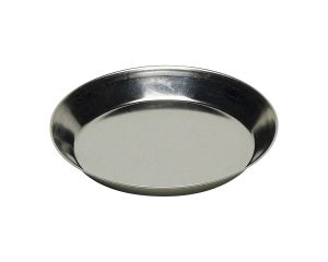 Tartelette ronde unie - fer blanc - Ø90/68 mm h12 mm