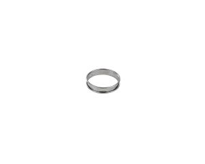 Cercle à tarte - inox - bords roulés - épaisseur 4/10ème - Ø80 mm h20 mm