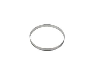 Cercle à tarte - inox - bord roulé - épaisseur 4/10ème - Ø200 mm h20 mm