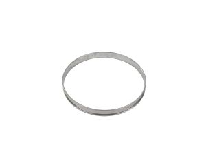 Cercle à tarte - inox - bord roulé - épaisseur 4/10ème - Ø220 mm h20 mm