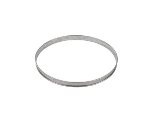 Cercle à tarte - inox - bord roulé - épaisseur 4/10ème - Ø260 mm h20 mm