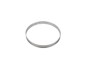 Cercle à tarte haut - inox - bords roulés - épaisseur 4/10ème - Ø220 mm h27 mm