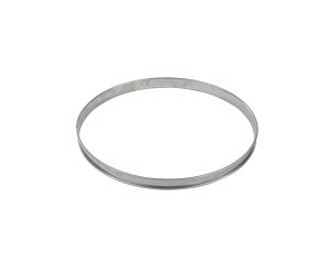 Cercle à tarte haut - inox - bords roulés - épaisseur 4/10ème - Ø260 mm h27 mm