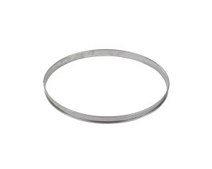 Cercle à tarte haut - inox - bords roulés - épaisseur 4/10ème - Ø280 mm h27 mm