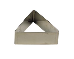 Nonnette triangle - inox - 70 x 60 x 30 mm
